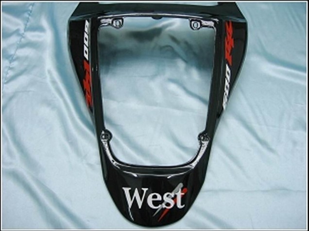 2007-2008 Glossy Black White West Honda CBR600RR Motorcycle Fairings