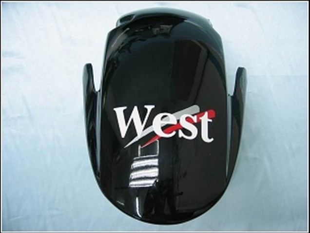 2007-2008 Glossy Black White West Honda CBR600RR Motorcycle Fairings