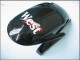 2007-2008 Glossy Black White West Honda CBR600RR Motorcycle Fairings