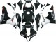 2007-2008 Glossy Black White West Honda CBR600RR Motorcycle Fairings