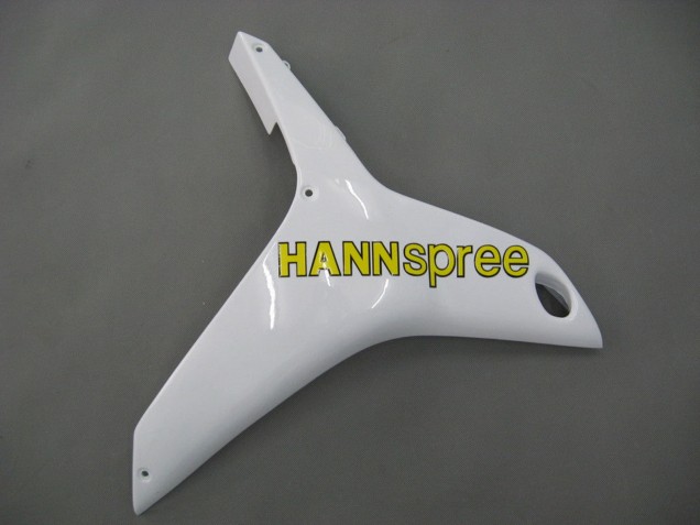 2007-2008 White Green Yellow Glossy Black Hannspree Honda CBR600RR Motorcycle Fairings