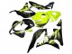 2007-2008 Yellow Glossy Black Honda CBR600RR Motorcycle Fairings