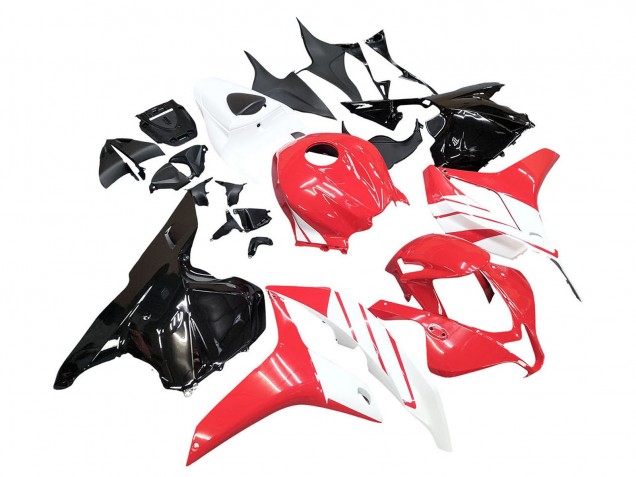 2009-2012 White Red Glossy Black Honda CBR600RR Motorcycle Fairing Kits
