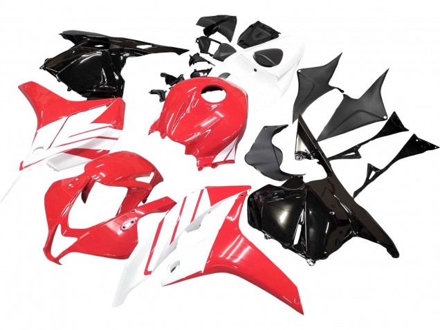 2009-2012 White Red Glossy Black Honda CBR600RR Motorcycle Fairing Kits