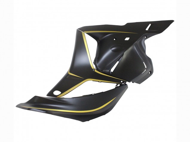 2009-2012 Matte Black Gold Honda CBR600RR Motorcycle Fairings