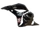 2009-2012 White Cherry Blossom Glossy Black Honda CBR600RR Motorcycle Fairings