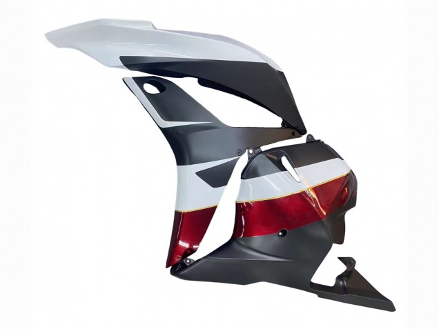 2009-2012 White Red Matte Black Honda CBR600RR Motorcycle Fairings