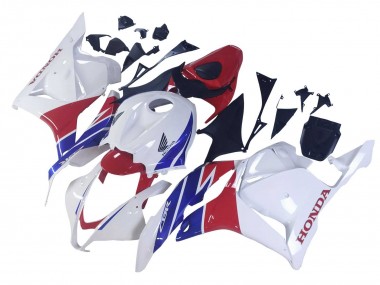 2009-2012 White Red Blue Honda CBR600RR Motorcycle Fairings