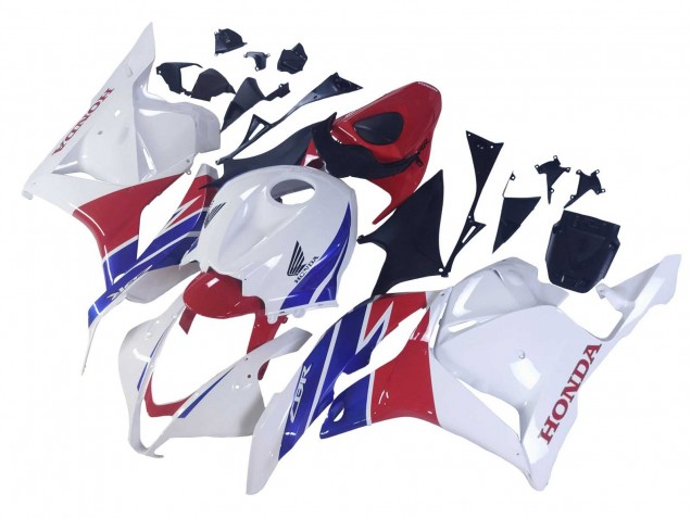 2009-2012 White Red Blue Honda CBR600RR Motorcycle Fairings