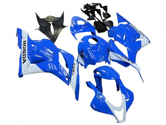 2009-2012 Blue White Honda CBR600RR Motorcycle Fairings