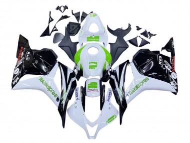 2009-2012 White Green Glossy Black Hannspree Honda CBR600RR Motorcycle Fairings