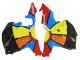 2009-2012 Black Multicolor MoviStar Honda CBR600RR Motorcycle Fairings