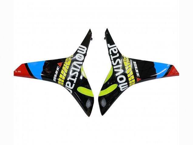 2009-2012 Black Multicolor MoviStar Honda CBR600RR Motorcycle Fairings