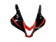 2009-2012 Red Glossy Black Matte Black Stripe Honda CBR600RR Motorcycle Fairings