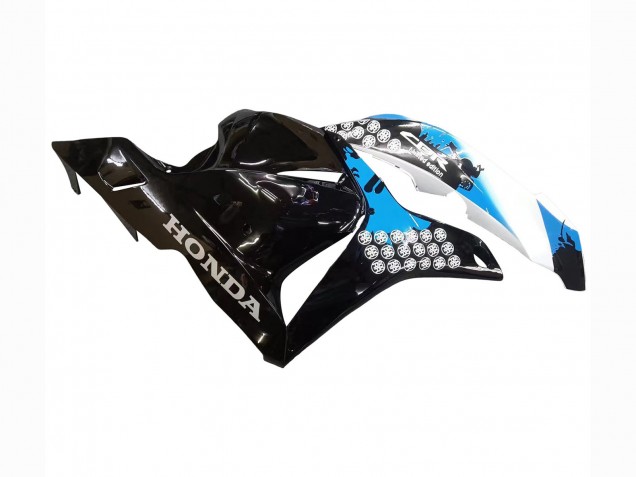 2009-2012 White Blue Glossy Black Honda CBR600RR Motorcycle Fairings Kit