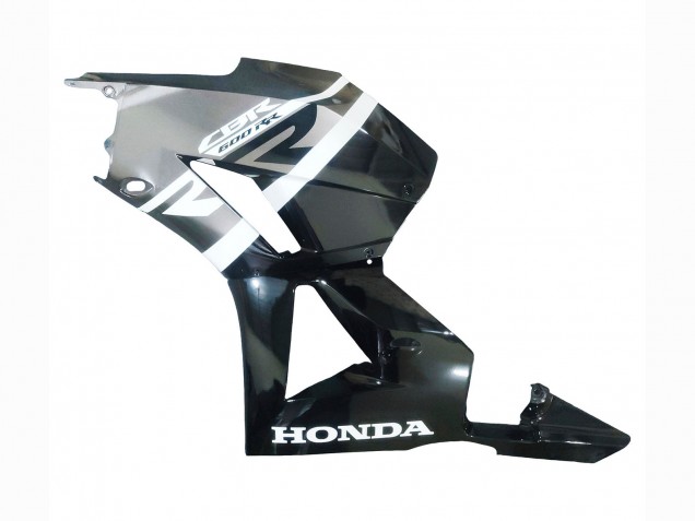 2013-2023 Silver Glossy Black Honda CBR600RR Motorcycle Fairings