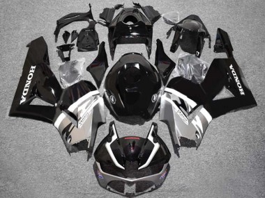 2013-2023 Silver Glossy Black Honda CBR600RR Motorcycle Fairings