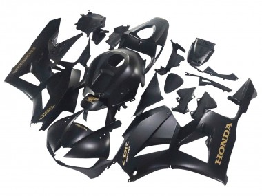 2013-2023 Matte Black Gold Decals Honda CBR600RR Motorcycle Fairings