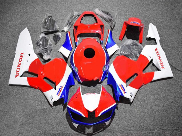 2013-2023 White Red Blue HRC Honda CBR600RR Motorcycle Fairing Kits