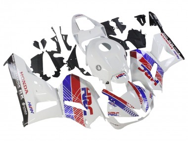 2013-2023 White Red Blue HRC Honda CBR600RR Motorcycle Fairing