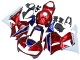 2013-2023 White Red Blue HRC Honda CBR600RR Motorcycle Fairings