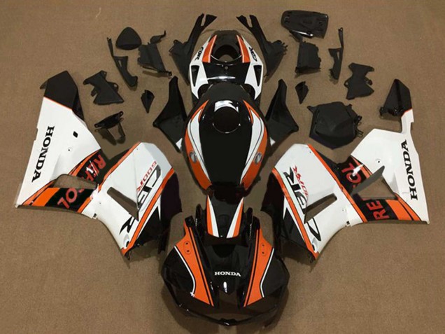 2013-2023 White Orange Glossy Black Repsol Honda CBR600RR Motorcycle Fairings