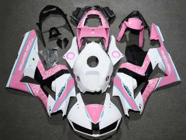 2013-2023 White Pink Honda CBR600RR Motorcycle Fairings