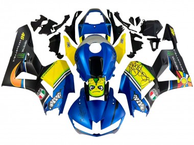 2013-2023 Blue Yellow Matte Black Green Monster Shark Honda CBR600RR Motorcycle Fairings