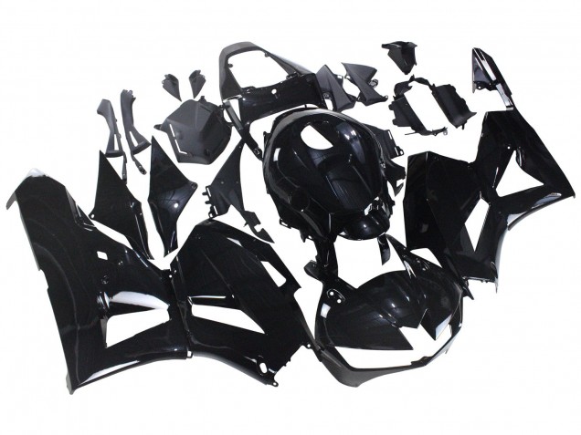 2013-2023 Glossy Black Honda CBR600RR Motorcycle Fairings