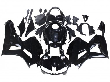 2013-2023 Glossy Black Honda CBR600RR Motorcycle Fairings