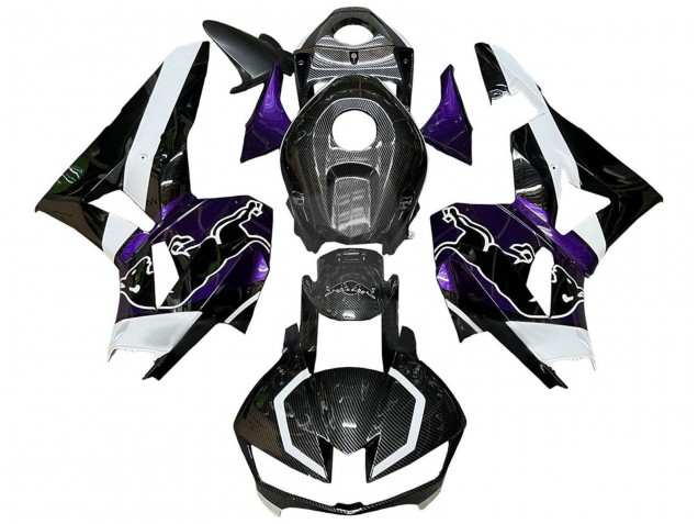 2013-2023 Black Carbon Fiber White Purple Red Bull Honda CBR600RR Motorcycle Fairings
