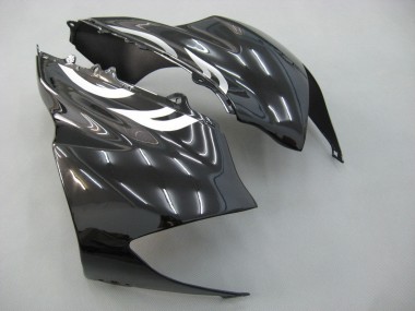 2004-2005 Black White Kawasaki ZX10R Motorcycle Fairings