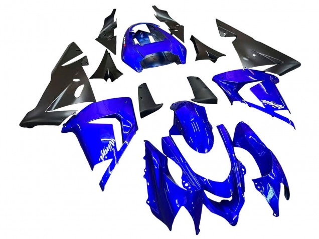 2004-2005 Blue Black Ninja Kawasaki ZX10R Motorcycle Fairings