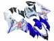 2004-2005 Glossy Blue White Fiat Motul Kawasaki ZX10R Motorcycle Fairings