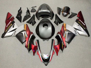 2004-2005 Black Silver Red Orange Kawasaki ZX10R Motorcycle Fairings