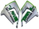 2004-2005 Green Silver Black 69 Kawasaki ZX10R Motorcycle Fairings