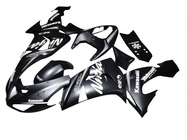 2006-2007 Matte Black Kawasaki ZX10R Motorcycle Fairing