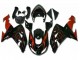 2006-2007 Glossy Black Red Kawasaki ZX10R Motorcycle Fairings