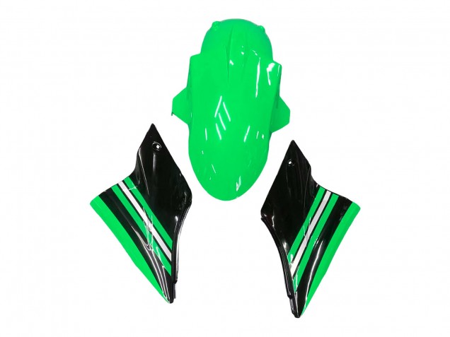 2006-2007 Green White Black Kawasaki ZX10R Motorcycle Fairing Kits