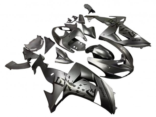 2006-2007 Matte Grey Kawasaki ZX10R Motorcycle Fairings