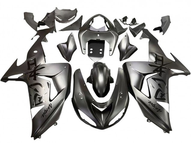 2006-2007 Matte Grey Kawasaki ZX10R Motorcycle Fairings