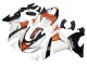 2006-2007 White Orange Black Kawasaki ZX10R Motorcycle Fairings