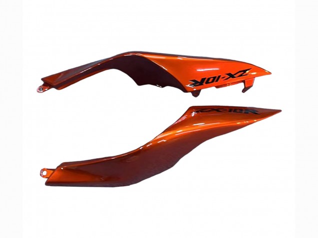 2008-2010 Burnt Orange Black Kawasaki ZX10R Motorcycle Fairings