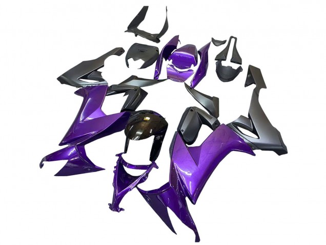 2008-2010 Purple Black Kawasaki ZX10R Motorcycle Fairings