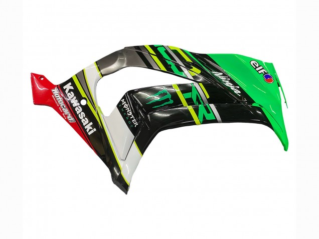 2011-2015 Green Yellow Black White Elf Monster Kawasaki ZX10R Motorcycle Fairings