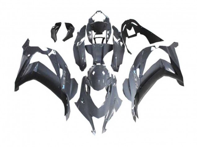 2016-2020 Nardo Grey Black Kawasaki ZX10R Motorcycle Fairings