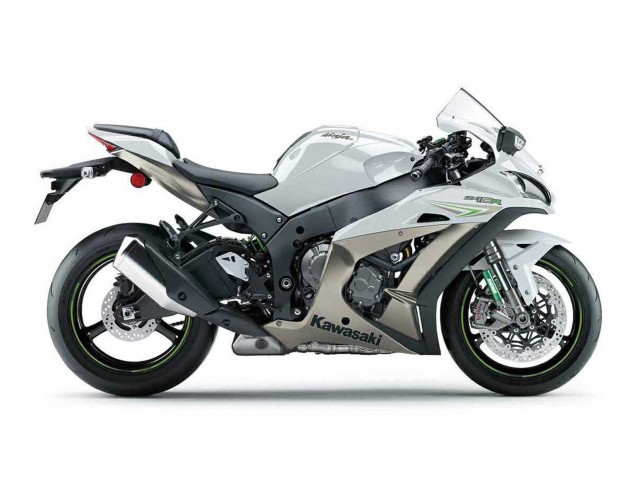 2016-2020 Pearl White Green Kawasaki ZX10R Motorcycle Fairings