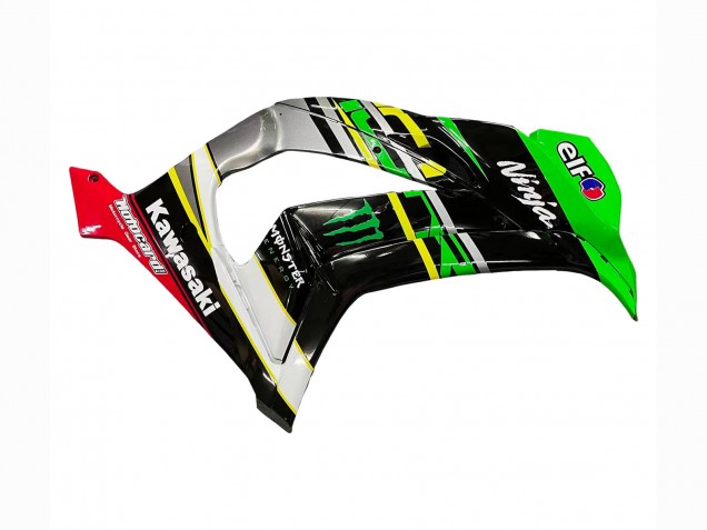 2016-2020 Green Yellow Red Black Elf Monster Kawasaki ZX10R Motorcycle Fairings