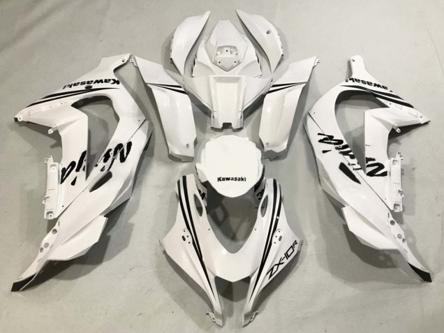 2016-2020 White Black Kawasaki ZX10R Motorcycle Fairings