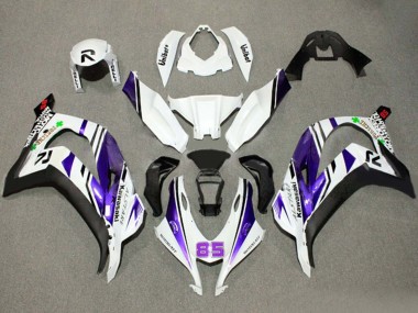 2016-2020 White Purple Black Alstare 85 Kawasaki ZX10R Motorcycle Fairings
